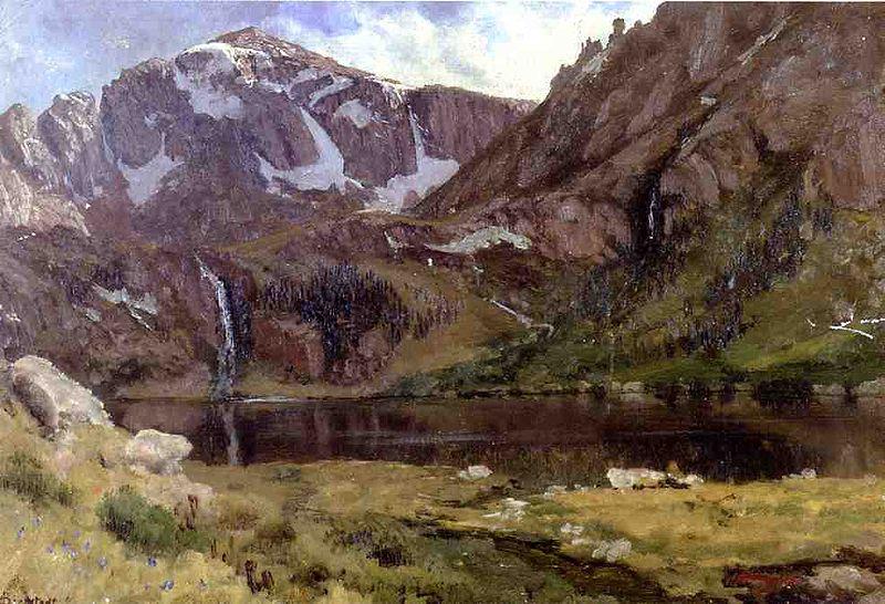 Albert Bierstadt Mountain Lake oil painting picture